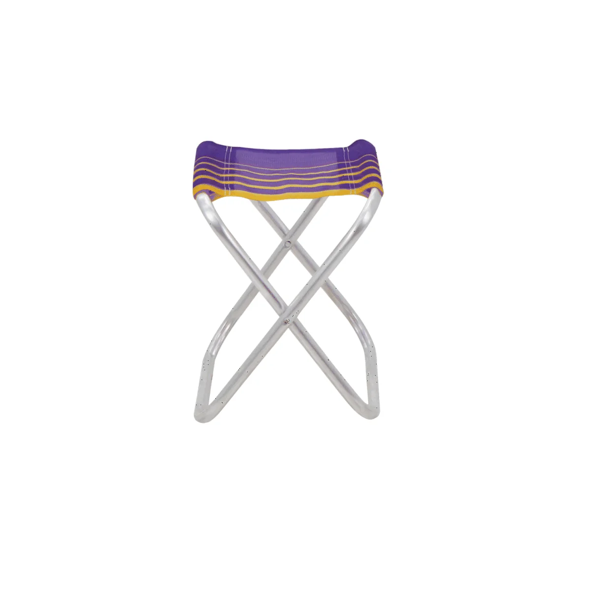 Banqueta de Praia Tramontina Fiji em Alumínio com Assento Roxo e Amarelo