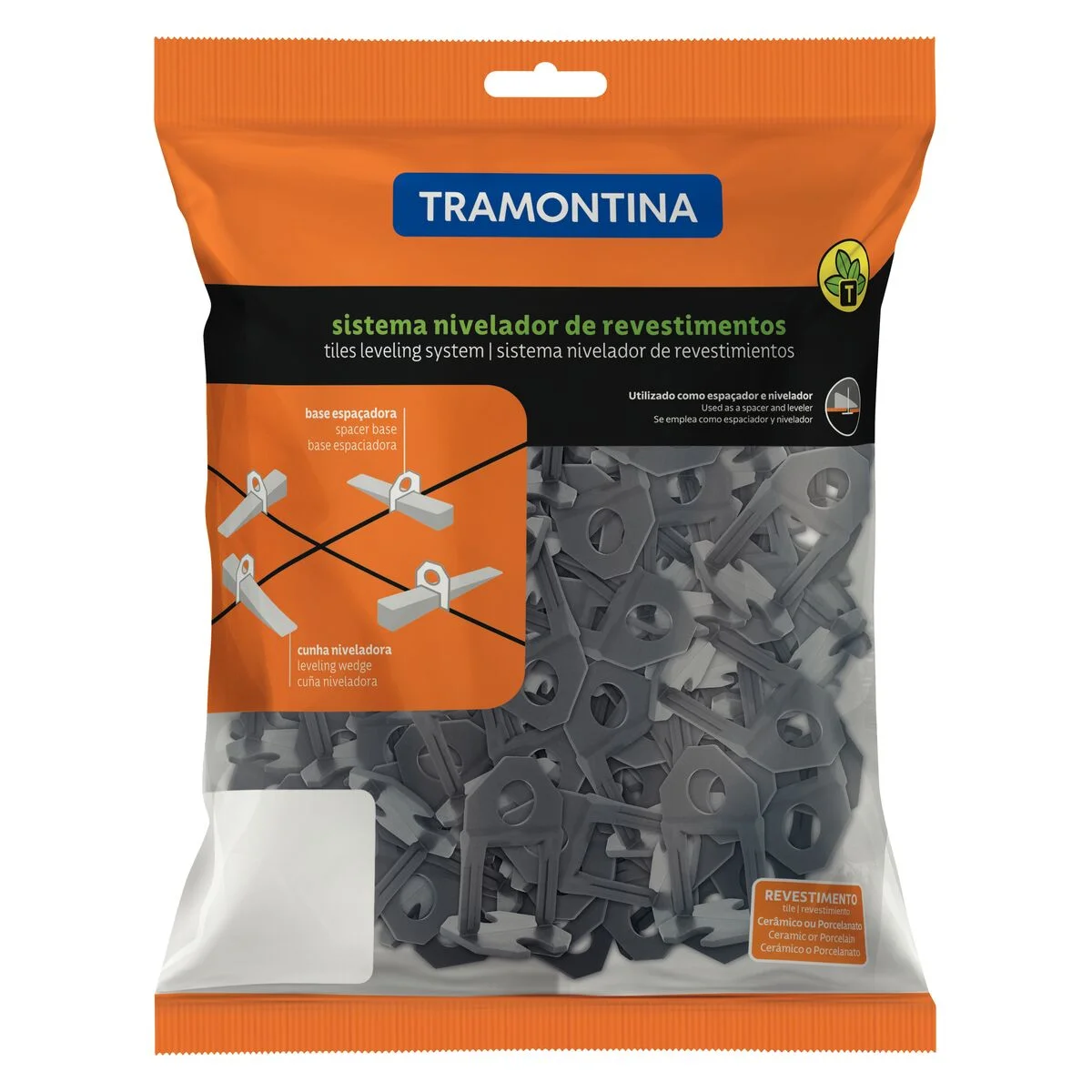 Base Espaçadora Plástica Tramontina Estreita Eco 4 mm (Saco com 100 un.)