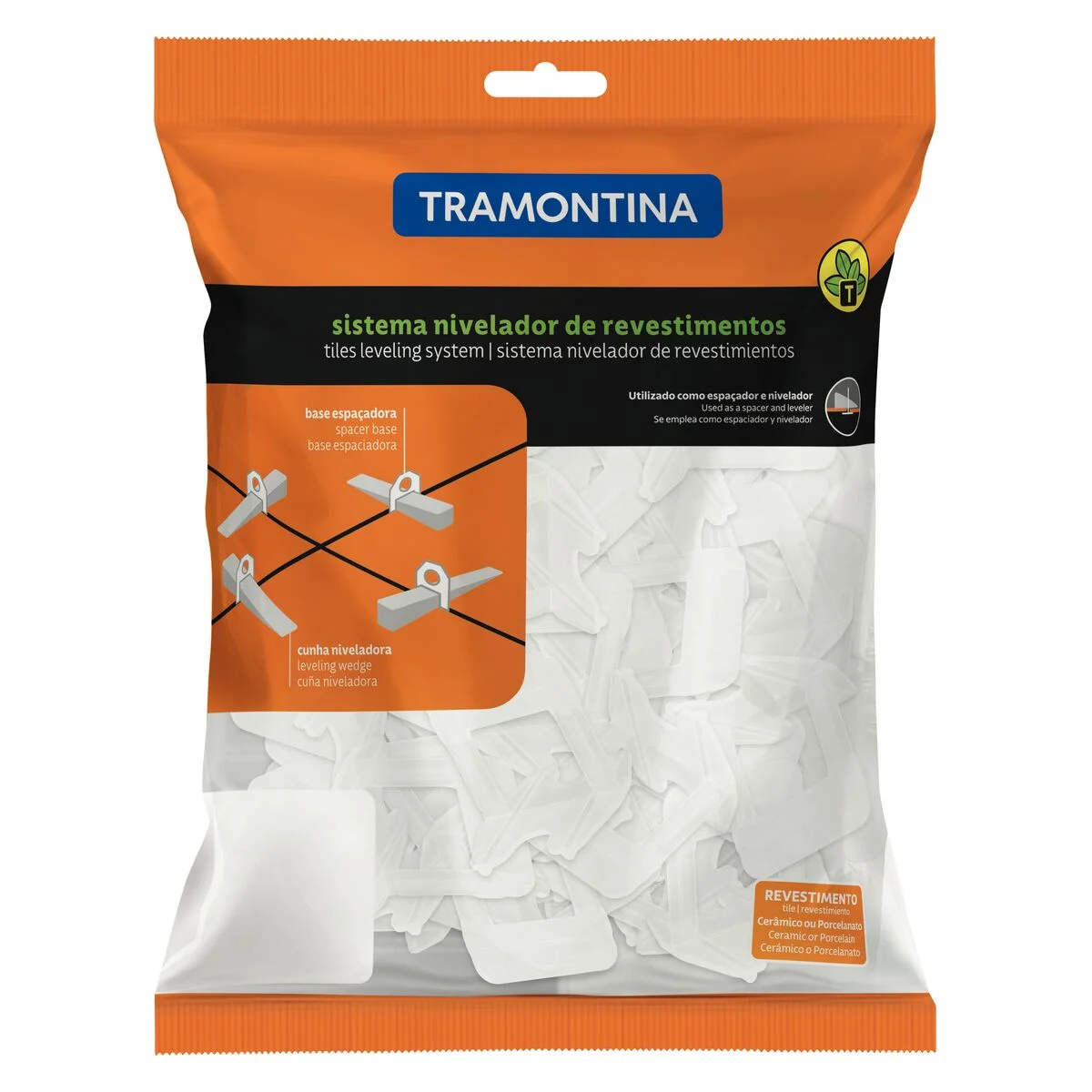 Base Espaçadora Plástica Tramontina Larga 2 mm (Saco com 50 un.)