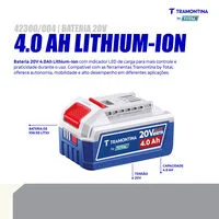 Bateria 20V 4,0Ah Lithium-Ion Tramontina by Total
