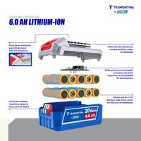 Bateria 20V 6,0Ah Lithium-Ion Tramontina by Total
