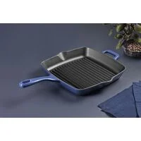Bistequeira Tramontina Ampezzo em Ferro Fundido com Revestimento Interno e Externo Esmaltado Azul 27 cm 2,4 L