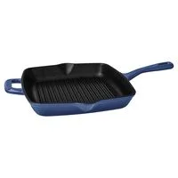 Bistequeira Tramontina Ampezzo em Ferro Fundido com Revestimento Interno e Externo Esmaltado Azul 27 cm 2,4 L
