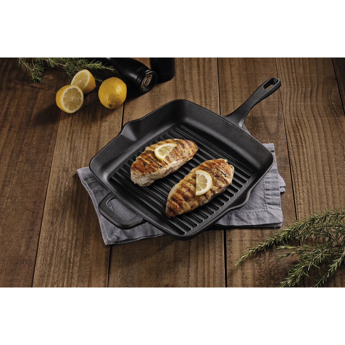 Bistequeira Tramontina Fargo em Ferro Fundido com Acabamento Pre-Seasoned 27 cm 2,3 L