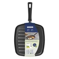 Bistequeira Tramontina Loreto em Alumínio com Revestimento Interno Antiaderente Starflon Max e Exterior Siliconado Grafite 26 cm