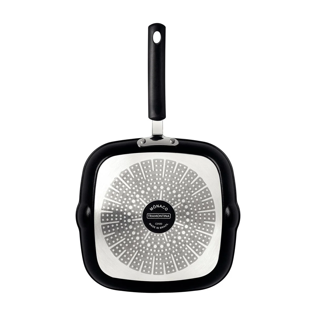 Bistequeira Tramontina Mônaco Induction em Alumínio com Revestimento Interno e Externo Antiaderente Starflon Premium Preto 24 cm 1,5 L