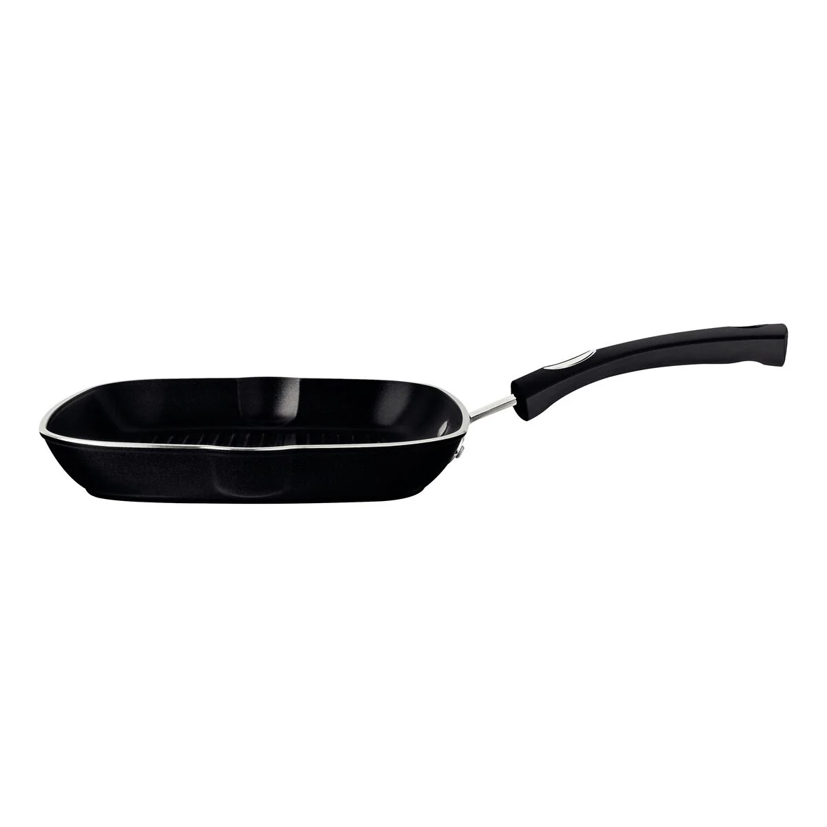 Bistequeira Tramontina Mônaco Induction em Alumínio com Revestimento Interno e Externo Antiaderente Starflon Premium Preto 24 cm 1,5 L