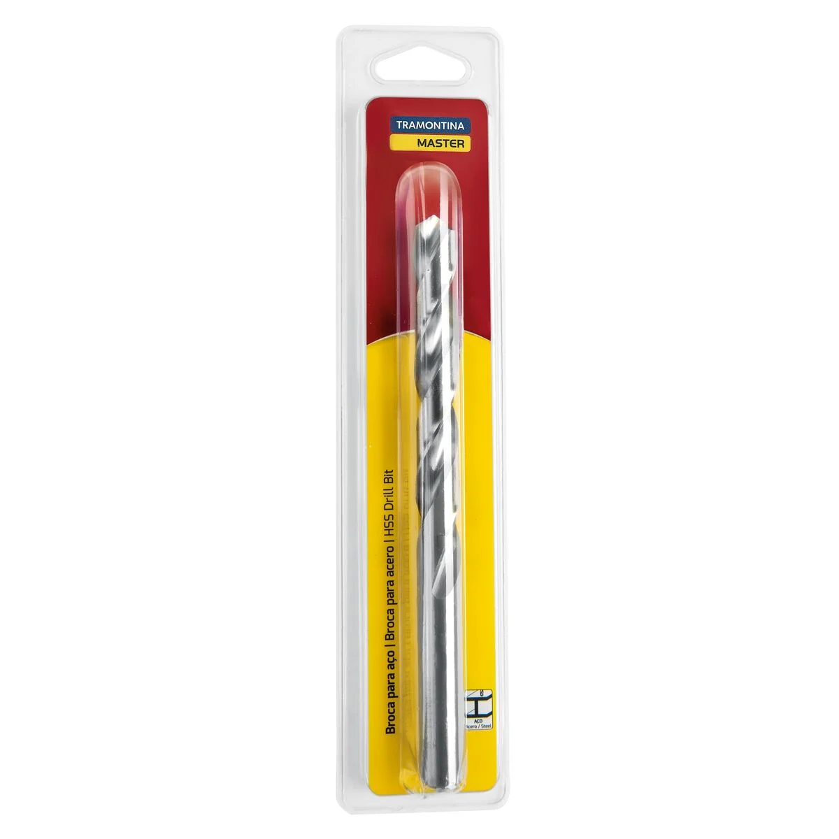 Broca para Aço 12x151 mm Tramontina MASTER em Aço Rápido HSS DIN 338