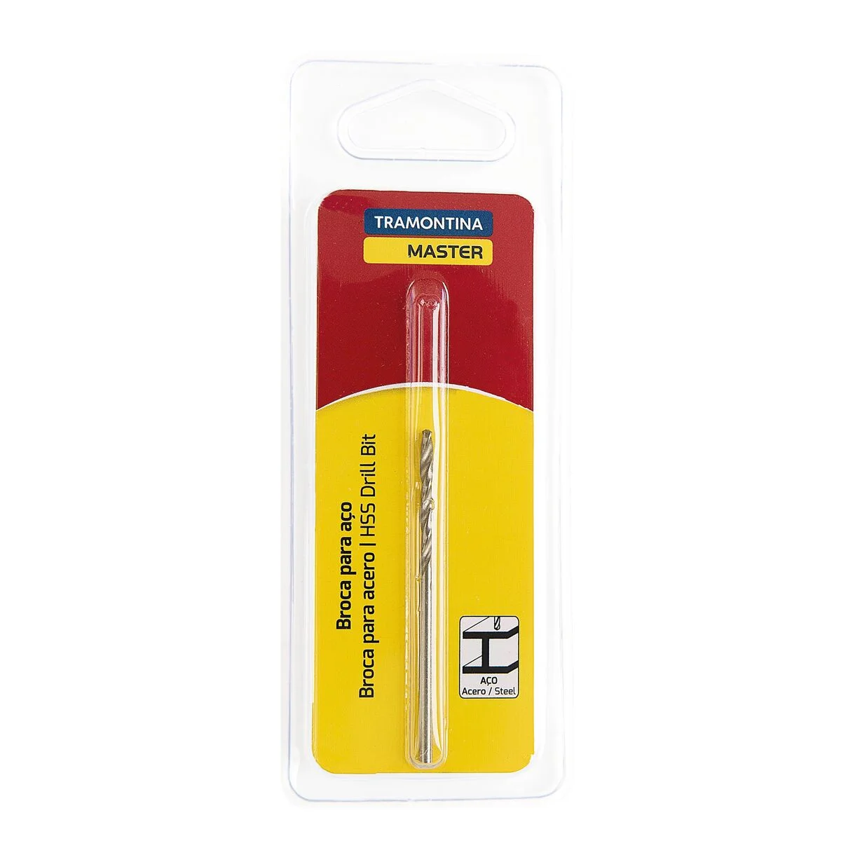 Broca para Aço 2.3x53 mm Tramontina MASTER em Aço Rápido HSS DIN 338