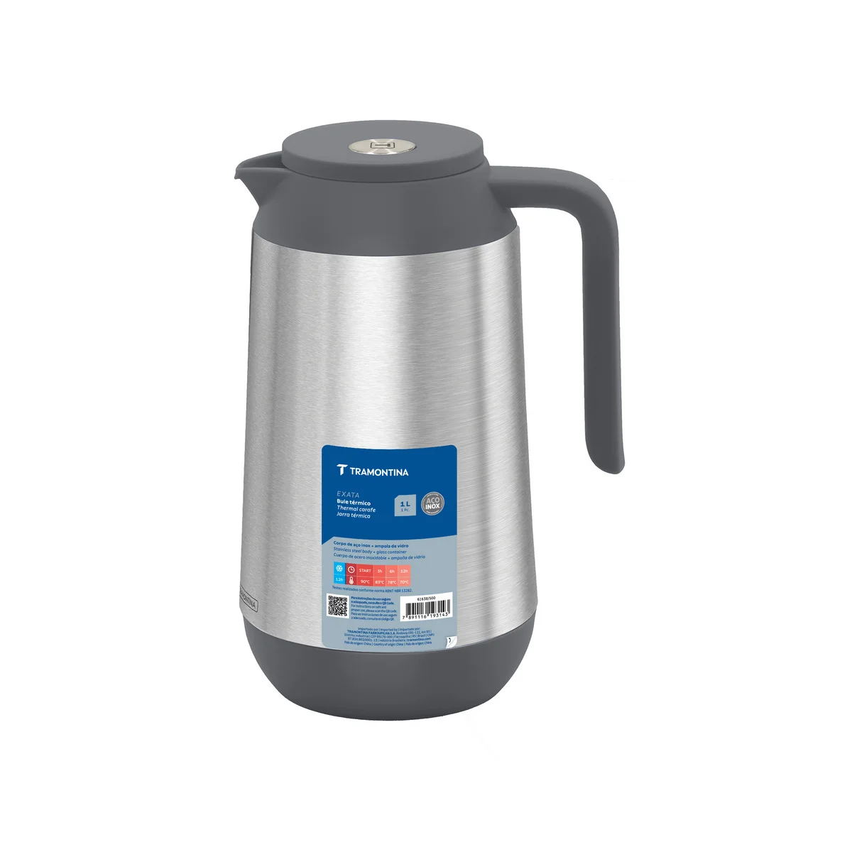 Bule Térmico Tramontina Exata em Aço Inox 1 L