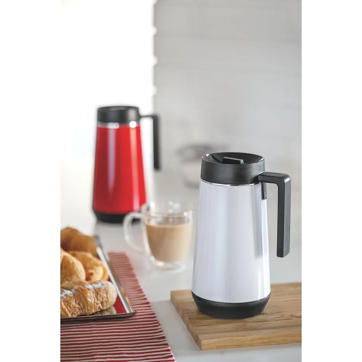 Bule Térmico Tramontina Exata em Aço Inox Branco 300 ml