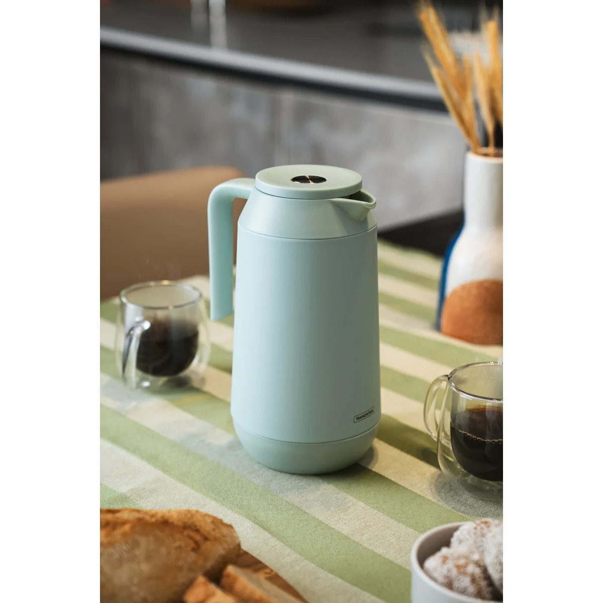Bule Térmico Tramontina Exata em Aço Revestido Verde 1 L