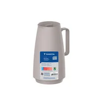 Bule Térmico Tramontina Exata em Plástico Bege com Ampola de Vidro 500 ml