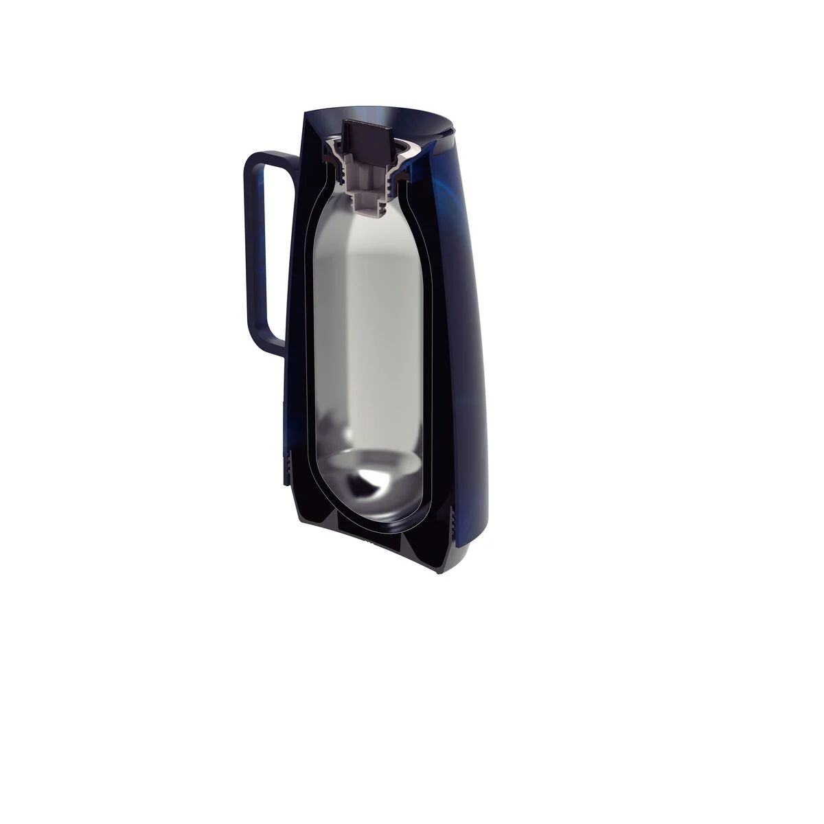 Bule Térmico Tramontina Exata em Plástico Marmorizado Azul 500 ml