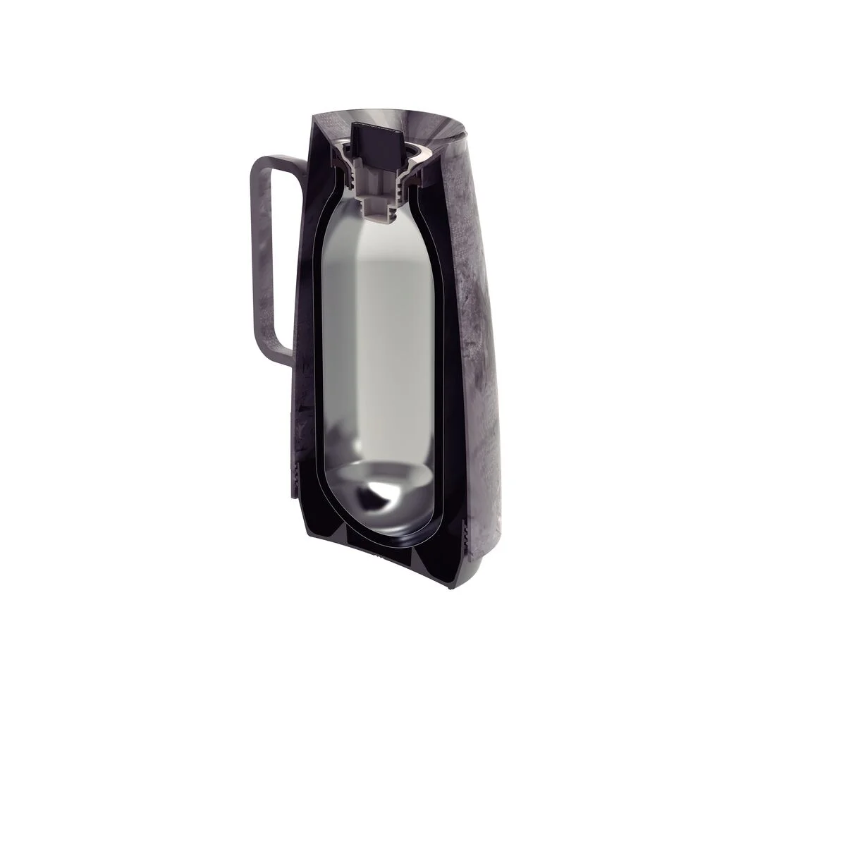 Bule Térmico Tramontina Exata em Plástico Marmorizado Cinza 500 ml