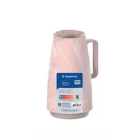 Bule Térmico Tramontina Exata em Plástico Marmorizado Rosa 500 ml