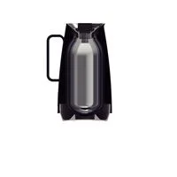 Bule Térmico Tramontina Exata em Plástico Preto com Ampola de Vidro 500 ml