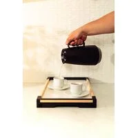 Bule Térmico Tramontina Exata em Plástico Preto com Ampola de Vidro 500 ml