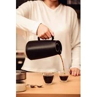 Bule Térmico Tramontina Exata em Plástico Preto com Ampola de Vidro 500 ml