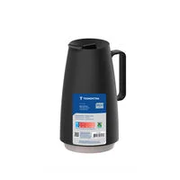 Bule Térmico Tramontina Exata em Plástico Preto com Ampola de Vidro 500 ml