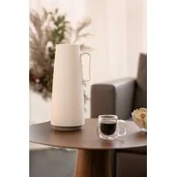 Bule Térmico Tramontina Exata em Plástico Vanilla com Ampola de Vidro 1 L