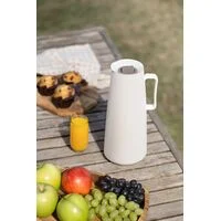 Bule Térmico Tramontina Exata em Plástico Vanilla com Ampola de Vidro 1 L