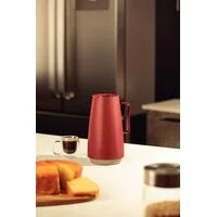 Bule Térmico Tramontina Exata em Plástico Vermelho com Ampola de Vidro 500 ml