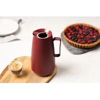 Bule Térmico Tramontina Exata em Plástico Vermelho com Ampola de Vidro 500 ml