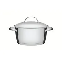 Caçarola Funda Tramontina Allegra em Aço Inox com Fundo Triplo 24 cm 5,7 L