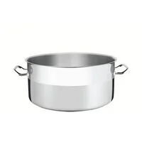 Caçarola Rasa Tramontina Professional em Aço Inox com Fundo Triplo sem Tampa 30 cm