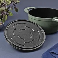 Caçarola Tramontina Ampezzo em Ferro Fundido com Revestimento Interno e Externo Esmaltado Verde 22 cm 3,7 L