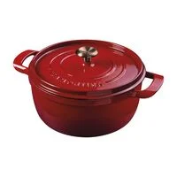 Caçarola Tramontina Ampezzo em Ferro Fundido com Revestimento Interno e Externo Esmaltado Vermelho 22 cm 3,7 L