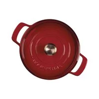 Caçarola Tramontina Ampezzo em Ferro Fundido com Revestimento Interno e Externo Esmaltado Vermelho 22 cm 3,7 L