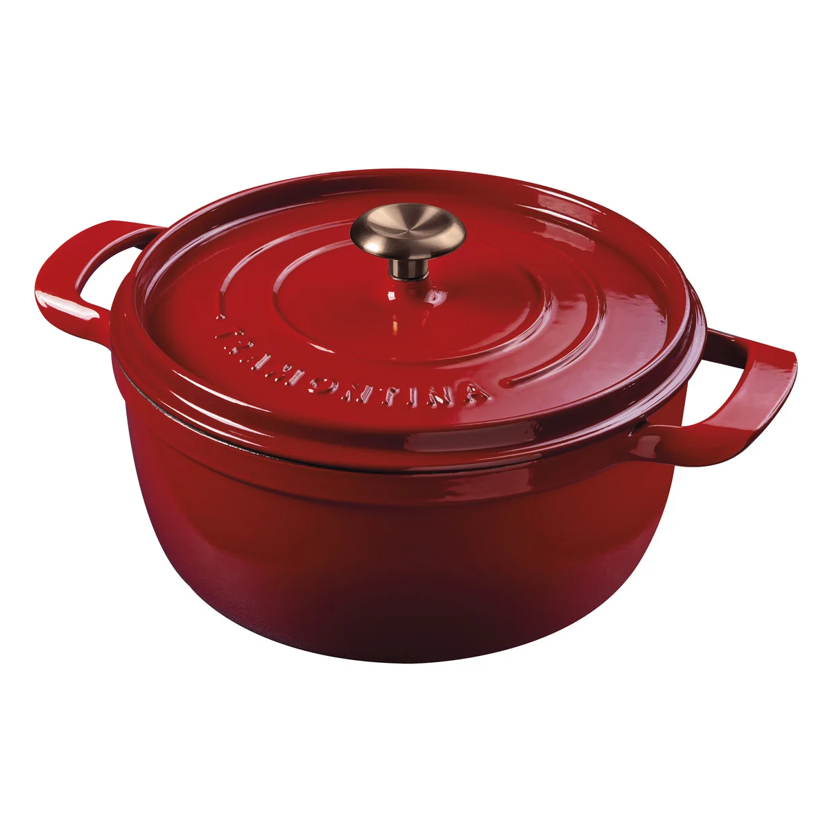 Caçarola Tramontina Ampezzo em Ferro Fundido com Revestimento Interno e Externo Esmaltado Vermelho 26 cm 5,6 L