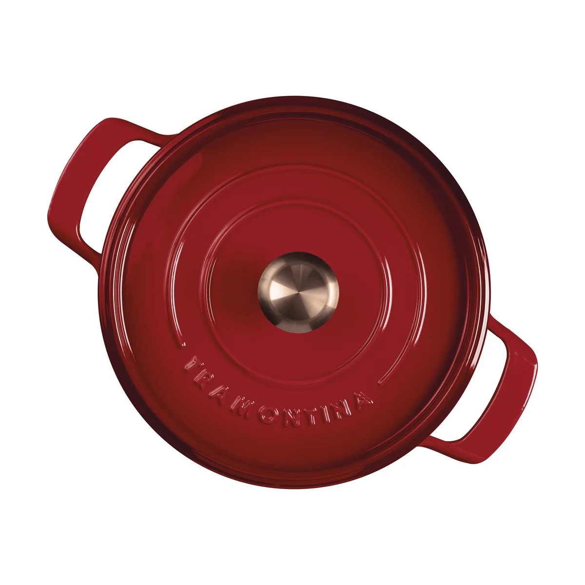 Caçarola Tramontina Ampezzo em Ferro Fundido com Revestimento Interno e Externo Esmaltado Vermelho 26 cm 5,6 L