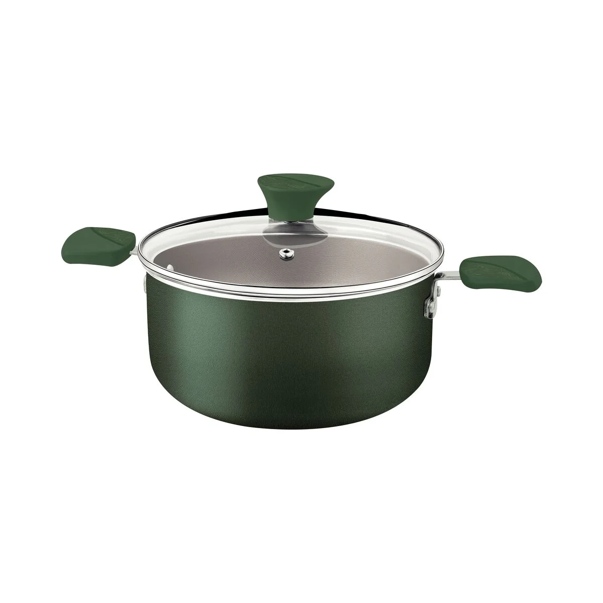 Caçarola Tramontina LYF em Alumínio com Revestimento Interno e Externo em Antiaderente Starflon Max Verde Natureza 20 cm 2,9 L