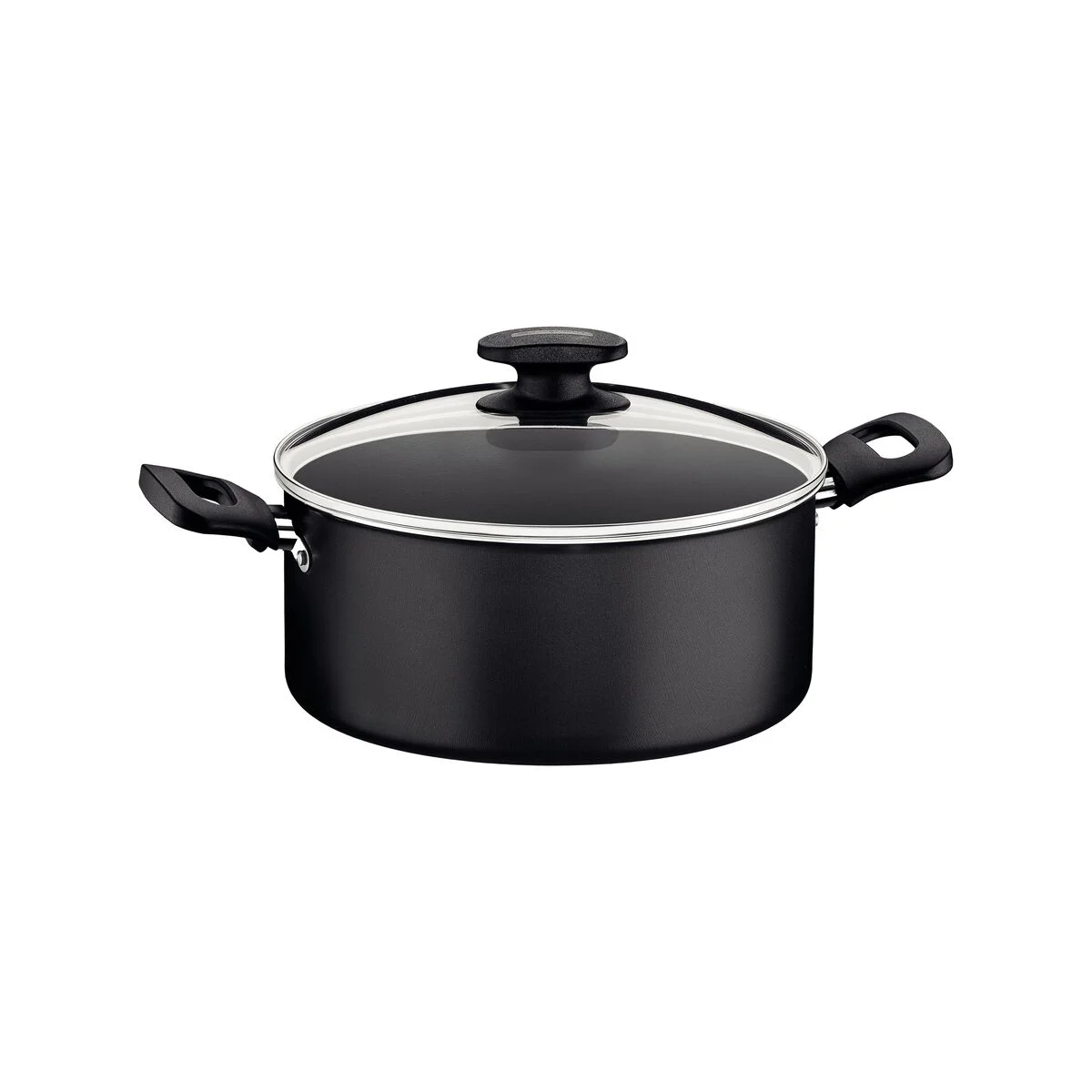 Caçarola Tramontina Loreto em Alumínio com Revestimento Interno e Externo Antiaderente Starflon Max com Alças Baquelite e Tampa 20 cm 2,8 L Grafite