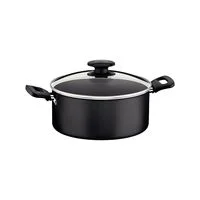 Caçarola Tramontina Loreto em Alumínio com Revestimento Interno e Externo Antiaderente Starflon Max com Alças Baquelite e Tampa 20 cm 2,8 L Grafite