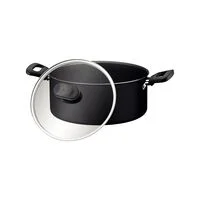 Caçarola Tramontina Loreto em Alumínio com Revestimento Interno e Externo Antiaderente Starflon Max com Alças Baquelite e Tampa 20 cm 2,8 L Grafite