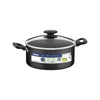 Caçarola Tramontina Loreto em Alumínio com Revestimento Interno e Externo Antiaderente Starflon Max com Alças Baquelite e Tampa 20 cm 2,8 L Grafite