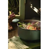 Caçarola Tramontina Lyf em Alumínio com Revestimento Interno e Externo em Antiaderente Starflon Max Verde 24 cm