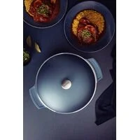 Caçarola Tramontina Lyon em Alumínio Forjado com Revestimento Interno e Externo em Antiaderente Starflon High Performance Azul Elementar 30 cm 6,8 L