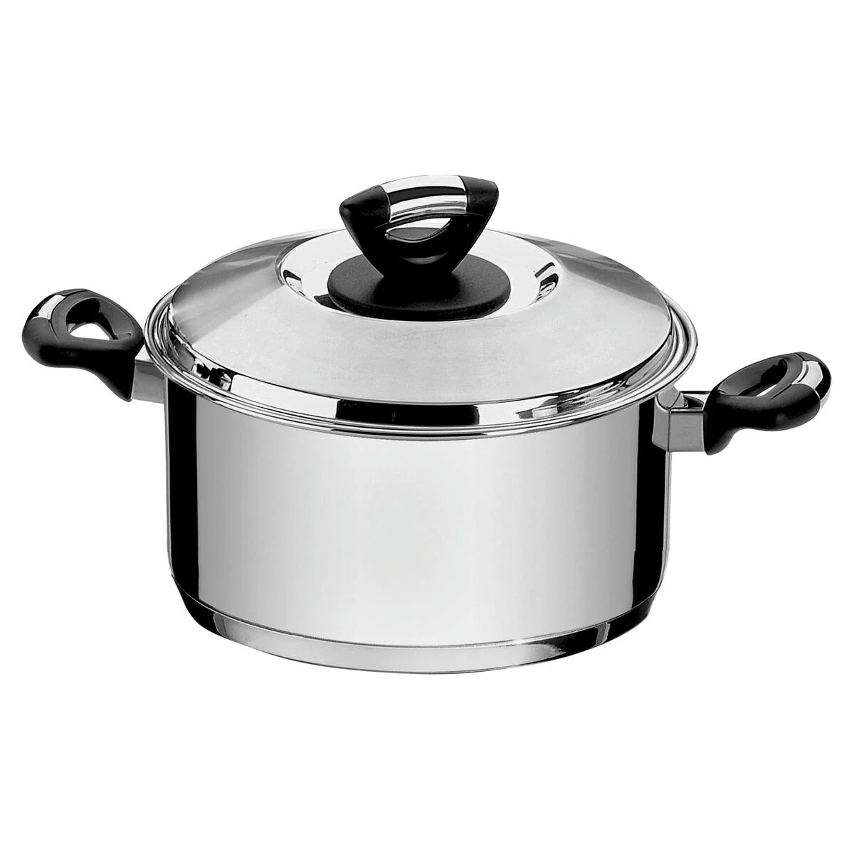 Caçarola Tramontina Solar Baquelite Funda em Aço Inox Fundo Triplo com Tampa Alças de Baquelite 28 cm 8,4 L