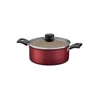 Caçarola Tramontina Turim em Alumínio com Revestimento Interno e Externo em Antiaderente Starflon Max Vermelho 20 cm 2,8 L