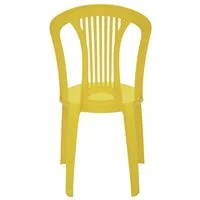 Cadeira Bistrô Tramontina Atlântida Basic em Polipropileno Amarelo
