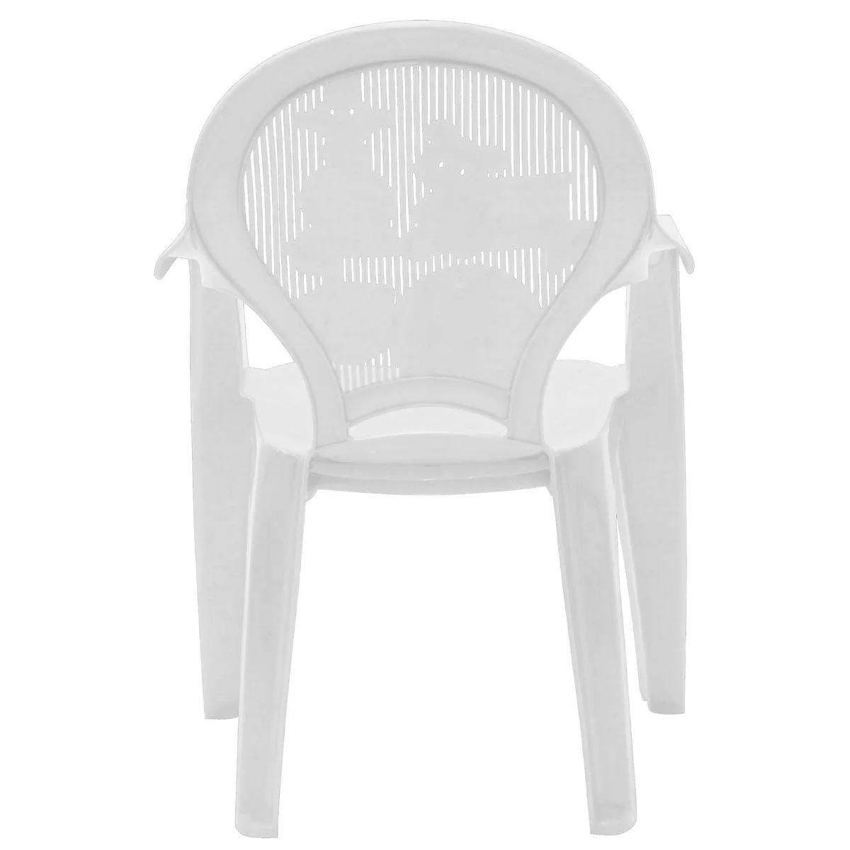 Cadeira Infantil Tramontina Catty em Polipropileno Branco Estampado
