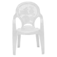 Cadeira Infantil Tramontina Catty em Polipropileno Branco Estampado