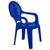 Cadeira Infantil Tramontina Catty em Polipropileno Estampado Azul