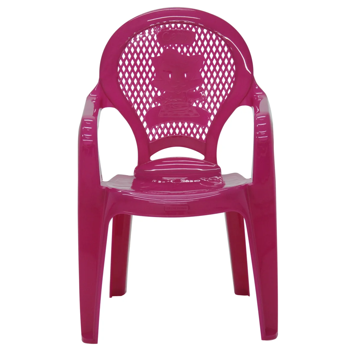 Cadeira Infantil Tramontina Catty em Polipropileno Estampado Rosa