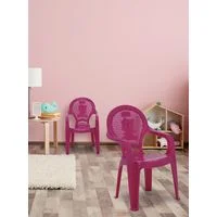 Cadeira Infantil Tramontina Catty em Polipropileno Estampado Rosa